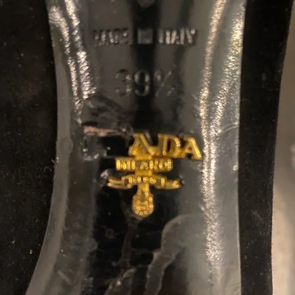 Prada Black Ankle Boots Suede Minimalist Design - Picture 7 of 9